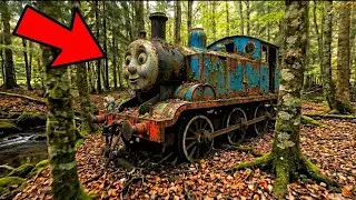 ASMR Car Restoration 😱 &ndash; Abandoned Thomas Train Found in the Forest | Full Rebuild