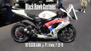 BHC Custom GSXR 600 Revs-Up for the Crowd