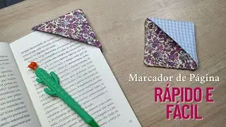 Marca P&aacute;gina de Tecido | Passo a Passo - Bookmark DIY