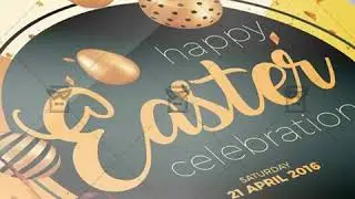 Happy Easter Celebration 2019 Flyer - Seasonal A5 Template