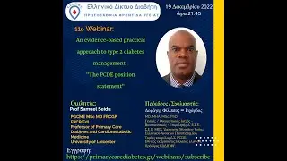 11o Webinar: An evidence based practical approach to type 2 diabetes management (the PCDE statement)