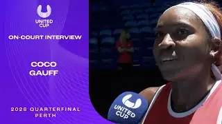 Coco Gauff On-Court Interview | United Cup 2026 Quarterfinal