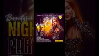 Party Flyer Photoshop Design | #GraphicDesign #PosterDesign #EventPoster | Photoshop Tutorial