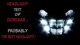 HEADLIGHT TEST OF DOMINAR | PROBALY THE BEST HEADLIGHT ON BIKE | LED HEADLIGHT | D250BS6 | VLOG - 96