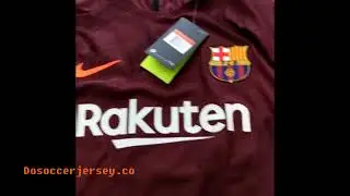 Dosoccerjersey.net Reviews Barcelona 2017-18 Third Soccer Jersey top