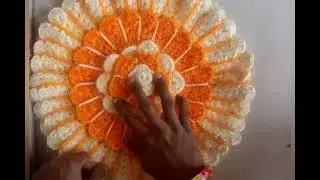 उलन थालपोश डिझाईन. / ताटावरील रूमाल विणकाम. /Part 1