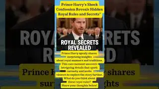 ROYAL TRUTH BOMB! Harry Gets HONEST About Strict Palace 'Dos and Don'ts' at Function! 🤫