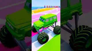 Thrills and Spills: McQueen Car vs Spinner in BeamNG.Drive #shorts