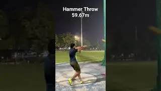 Hammer Throw 59.67m#iitroorkee #iit #haryana #athletics #gym #hammerthrow #elvishyadav #reels