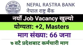 Nepal Rastra Bank Vacancy 2082!! NRB Vacancy 2082!!