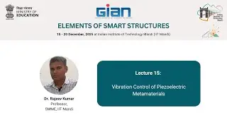 L15: Vibration Control of Piezoelectric Metamaterials | GIAN: Elements of Smart Structures