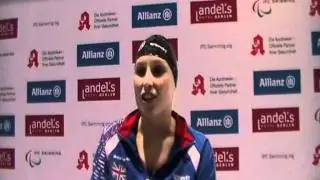 Stephanie Millward wins S9 400m Freestyle gold at the 2011 IPC Swimming European Champs