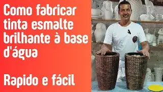 Como fabricar tinta esmalte brilhante à base d'água - Rápido e fácil