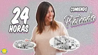 24 HORAS COMIENDO PLATEADO | 1 día entero comiendo por color Plata Momentos Divertidos Jordi y Bego