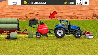 Collect Round Bales & New Baler In Fs18 | Fs18 Multiplayer | Timelapse |
