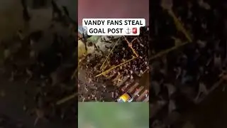 Vanderbilt football fans toss goalpost into Cumberland River after upsetting No. 1 Alabama 🏈 #shorts