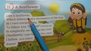 A sunflower |jr kg rhyme | pre-primary | Vikas apple book B