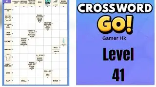 Crossword Go level 41 Walkthrough Solution 