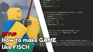Как создать ИГРУ типа FISCH в ROBLOX