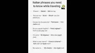 #italian #phrases #music #learn it ,in a blink.