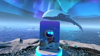 Beating the first level of camo cosmos in Astro bot