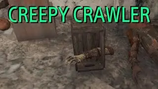 FALLOUT 4 GYRATING SEVERED GHOUL ARM CLIPS THRU A CRATE