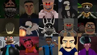 SPEED Run in 4 Scary Obby from ZOONOMALY BARRY'S PRISON, OLD PSYCHO'S FACTORY | RODENTIST