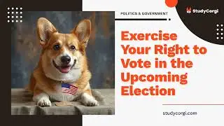 Exercise Your Right to Vote in the Upcoming Election - Essay Example