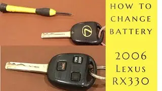 Брелок для ключей Lexus RX330 | Как заменить батарейку