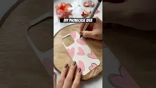 Diy phonecase idea#cover #art #drawing #painting #diy #pink #aesthetic #phonecase#diycrafts #love#fy