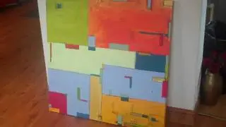 So high up - Huge abstract contemporary painting by Hardeep S Ghatora
