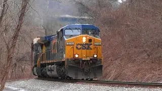 CSX Q217 Autorack On The Old Main Line Crossing Old Frederick Rd.