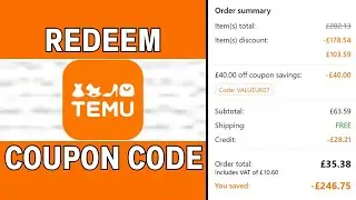 How To Redeem Code Temu Tutorial