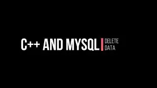 C++ and MySQL - Delete Data