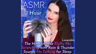 ASMR The Most Intense Fluffy Mic Scratching with Rain & Thunder Sounds, Pt. 2