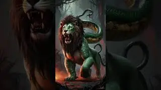 Lion and Snake hybrid animal #lion #snake #horror #cartoon #ai #shortstory #hybrid