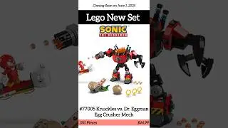 LEGO New Set - #77005 Knuckles vs. Dr. Eggman Egg Crusher Mech
