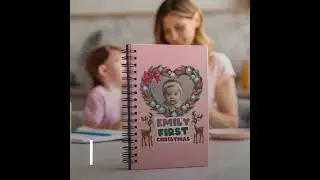 Baby&rsquo;s First Christmas Personalized Notebook 🎄✨ | Custom Holiday Gift for Babies