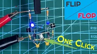 Flip Flop Led Flasher Circuit | Only One Push Button | Easy Electronics Tutorial
