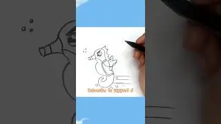 How to Draw an Seahorse | Easy Drawing Tutorial for Kids | Drawing Eazy