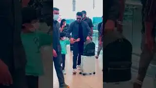 Jr Ntr With Kids Spotted @ Hyderabad Airport | #shorts | MS Talkies