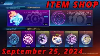 September 25 Rocket League Item Shop: SKY BLUE INVERTED SPANNER WHEELS!
