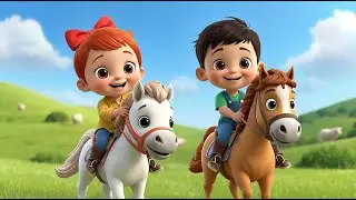 Little Baby Riding the Gentle Horse 🐎