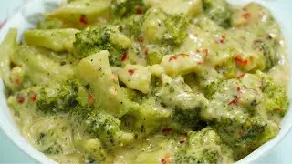 Cheesy Butter Broccoli Recipe | 15 Minute Creamy Side Dish | Simple & Delicious Broccoli Recipe