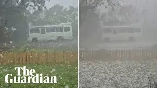 Massive hail hits south-east Queensland as severe storms ravage state