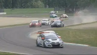 TCR Italy 2018. Race 1 Autodromo Internazionale Enzo e Dino Ferrari. Final Lap