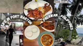 WEEKLY TRAVEL VLOG: Life in Port Barton, Gym session, Walk to Coconut Beach, Eating GOOD!!