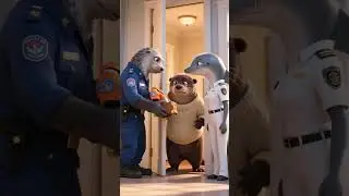 From Goodbye to ReunionOtter Bella's Island Survival ✈️🏝️ #animation  #animals