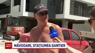 În Năvodari, turiștii fac adevărate slalomuri pentru a putea ajunge la plajă
