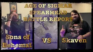 Age of Sigmar Spearhead sons of Behemat vs Skaven Battle Report